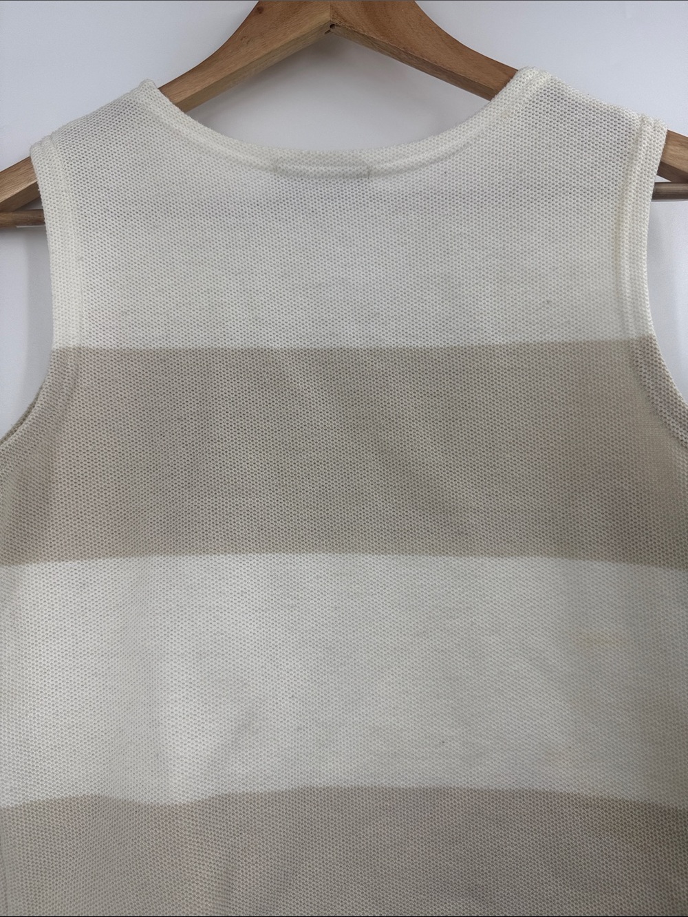 Express Cream & Ivory Striped Knit Tank and High-Waist Shorts - Picture 14 of 15